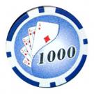 Yin Yang 1000 blau